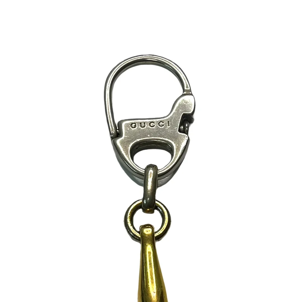 Gucci Authentic Plated Half Horsebit Keychain Accessory Buckle Clip - Picture 4 of 4